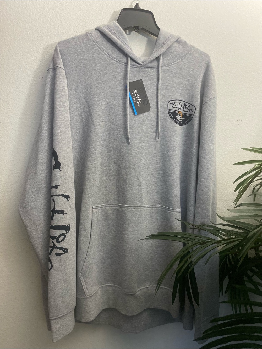 Salt Life Light Gray Men's Pullover Hoodie